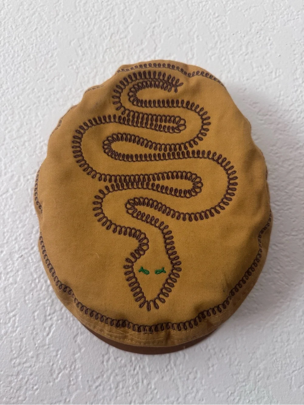 Brixton Mustard Brown Snake Embroidered Cap